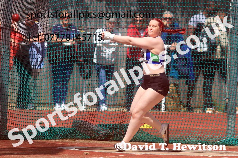 Senior Womens hammer, 2024 Northern Senior and Under-20s Track and Field Champs, Middlesbrough.  Photo: David T. Hewitson/Sports for All Pics